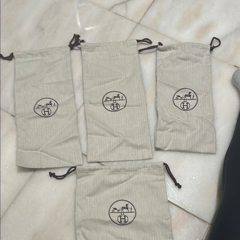 Hermès Beige Dust Bags Set of 4